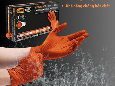 Găng tay thực phẩm đa dụng Grippaz màu cam  25 đôi  : Bảo vệ đôi tay hiệu quả cho mọi hoạt động 0