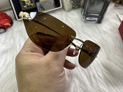 Kính đầu báo 110 mắt nâu trà đẹp chất chơi cho nam nữ Var:TinhQuan 4