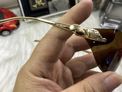 Kính đầu báo 110 mắt nâu trà đẹp chất chơi cho nam nữ Var:TinhQuan 3