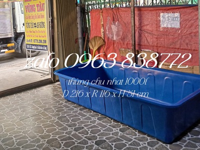 Thùng nhựa chữa nhật 1000l Ms Nguyệt 0