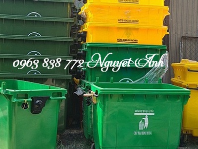 Thùng rác công cộng 660 lít nhựa hdpe 5