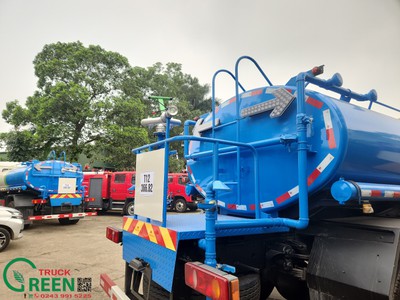 Xe ô tô xi téc phun nước rửa đường 9 khối Dongfeng 6