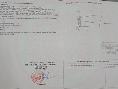 Chính chủ cần bán thửa đất tại Trung tâm thị trấn Cô Tô, huyện Cô tô, tỉnh Quảng Ninh. 4