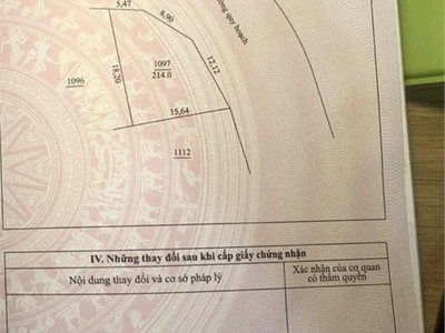 Bán lô góc 214m2  giá hơn 2ty tại gò cao,hóa thượng,đồng hỷ,thái nguyên. 4