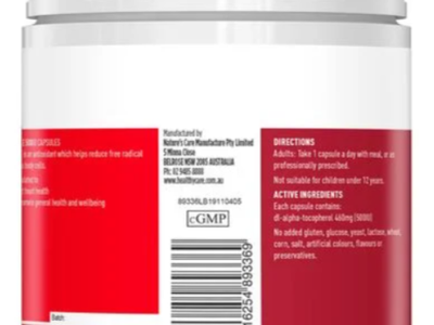 Viên Uống Bổ Sung Vitamin E Healthy Care Vitamin E 500IU 200 Viên 1