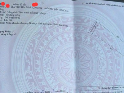 Bán đất đường phan thị nể, hòa minh - liên chiểu - đà nẵng 1