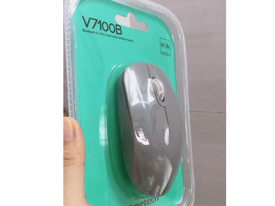 Chuột ko dây Simetech V7100B đa năng, dùng Bluetooth v5.0, Wireless 2.4GHz, Pin sạc 11