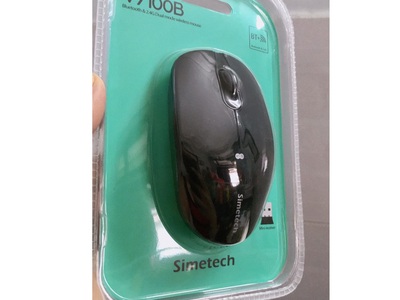 Chuột ko dây Simetech V7100B đa năng, dùng Bluetooth v5.0, Wireless 2.4GHz, Pin sạc 4