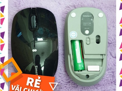 Chuột ko dây Simetech V7100B đa năng, dùng Bluetooth v5.0, Wireless 2.4GHz, Pin sạc 7