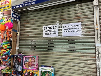 Cần sang lại lô bán hàng đồ chơi, phụ kiện ở chợ cồn 3
