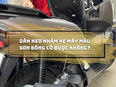 Những điều cần lưu ý khi dán keo nhám cho xe máy màu sơn bóng 0