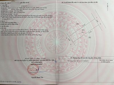 Chỉ duy nhất 1 lô dt 69.1m2  full thổ cư mà giá có 1  tỷ tại thôn đồng vỡ, thanh lâm, mê linh, hà 0