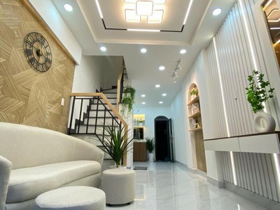 Bán nhà mới nơ trang long, p7, bình thạnh, sát hẻm xe hơi, giá chỉ 4 tỷ 550 0