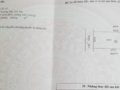 Cc gửi bán 59m đại yên giáp chúc sơn ô tô đô cửa 0