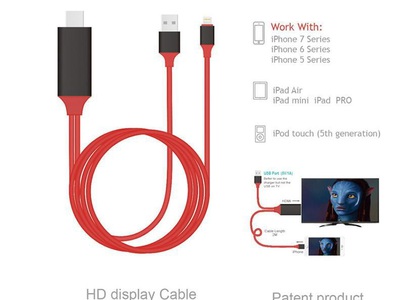 Cáp Lightning to HDMI - Cáp chuyển tín hiệu Lightning To HDMI - Siêu xịn - Kết nối sang tivi, TV, má 3