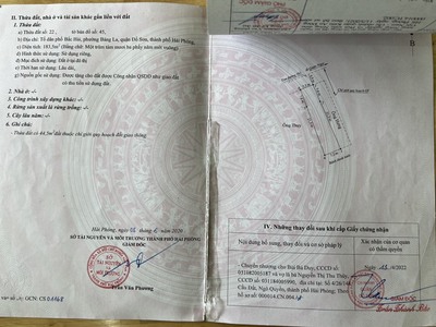 Bán đất tặng nhà mặt đường Bàng La, Đồ Sơn, Hải Phòng 183m 1