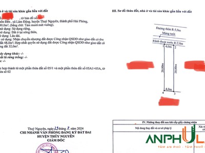 Bán lô đất mặt đường liên thôn Lâm Động, Thuỷ Nguyên, Hải Phòng 0