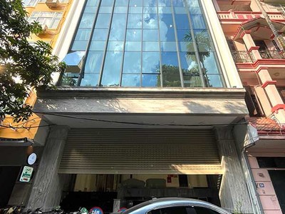 Cho Thuê Tòa Văn Phòng 8 Tầng Phố Trần Duy Hưng. DT 105m2, Mt 9.3m. Giá 140tr/th 0