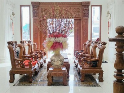Biệt thự 3 tầng - hơn 600m2, ngang khủngg 20m - mặt tiền đường thạnh lộc quận 12 - thiết kế sang 2