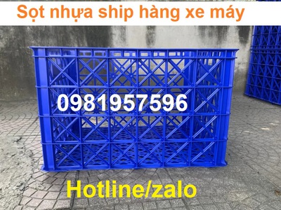 Sọt nhựa chở hàng xe máy, sọt đựng hàng shipper, giỏ đựng hàng shipper, sọt nhựa shipper, 1