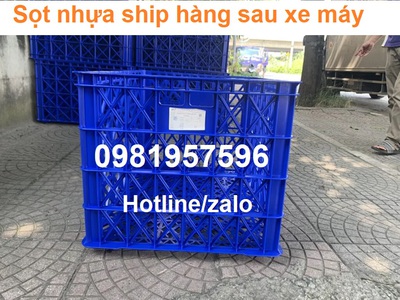 Sọt nhựa chở hàng xe máy, sọt đựng hàng shipper, giỏ đựng hàng shipper, sọt nhựa shipper, 0