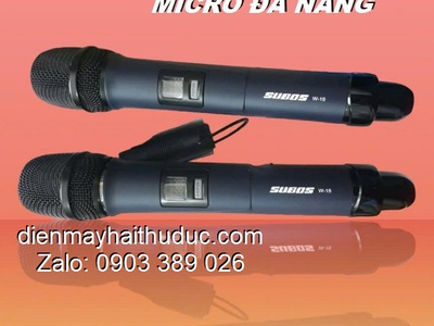 Micro không dây SuBos W-15 bộ 2 tay chính hãng bán chỉ có 950K 3