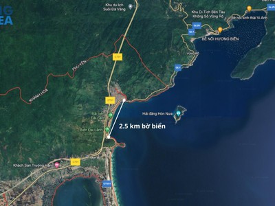 Đất nền Vân Phong, Khánh Hòa giá rẻ - Lô đất 200m2 mặt biển Đại Lãnh 1