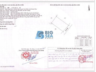 Đất nền Vân Phong, Khánh Hòa giá rẻ - Lô đất 200m2 mặt biển Đại Lãnh 6