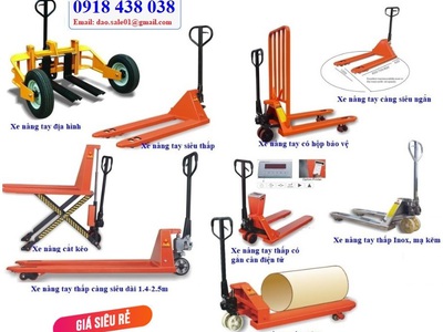 Xe nâng tay thấp tải nâng 3 tấn giá chỉ từ hơn 3 triệu 1