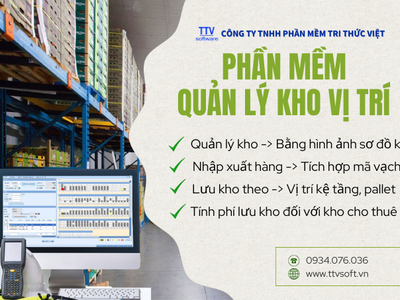 Quản lý sơ đồ bằng hình ảnh thực tế, tính phí lưu kho hàng hóa 0