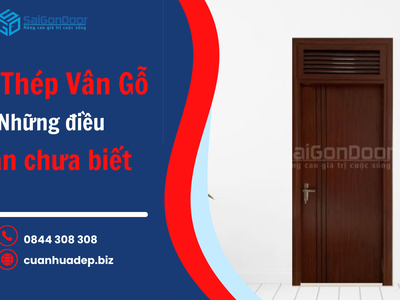 Cửa Thép Vân Gỗ an toàn, thẩm mỹ 2