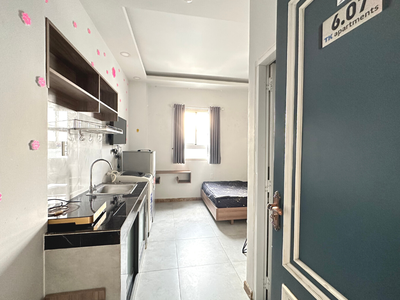 Căn hộ dịch vụ Quận 7 đường Huỳnh Tấn Phát, phòng cửa sổ ánh sáng, full nội thất 6
