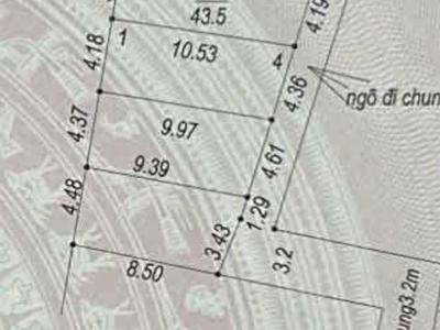 Cc gủi bán 43,5m ngọc hoà giáp quận hà đông giá 1x tỉ 1