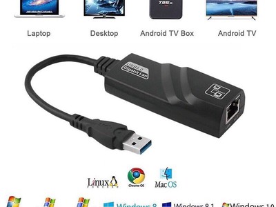 Cáp Chuyển USB 3.0 To Lan 10/100/1000 Mbps Gigabit - Cáp USB to LAN 3.0 Gigabit 1