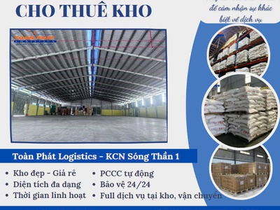 Cho thuê kho chứa hàng dịch vụ Logistics 300m2 1