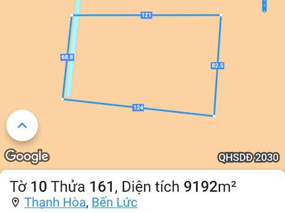 16000m2 đất vườn Thạnh Hòa,Bến Lức,Long An giá 5 tỷ 1