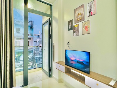 Cao cấp Bình Thạnh - Căn hộ 1 Phòng ngủ Ban công, Nội thất đẹp tại Ngô Đức Kế - gần Nơ Trang Long 16