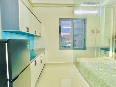 Cao cấp Bình Thạnh - Căn hộ 1 Phòng ngủ Ban công, Nội thất đẹp tại Ngô Đức Kế - gần Nơ Trang Long 17