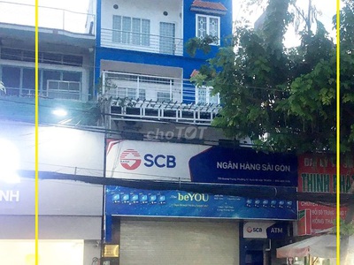 Cho thuê nhà mặt tiền quang trung 120m2, 4lầu - ngang 6m 1