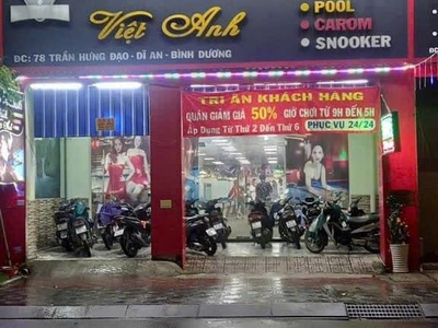 Cần sang nhượng quán bida và toàn bộ cơ sở vật chất  tại dĩ an, bình dương 0