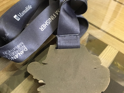 Medal Giải chạy Danang International Marathon 2016 hình đầu rồng, chất liệu hợp kim, kích thước đk 8 1