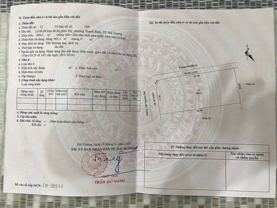 Bán đất thương mại dịch vụ mặt đường Trần Nguyên Đán, Thanh Bình, TP HD, 905m2, lô góc 0