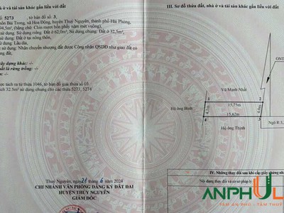 Chào bán lô đất tại thôn Bái Trong, Hoa Động, Thuỷ Nguyên, Hải Phòng 2