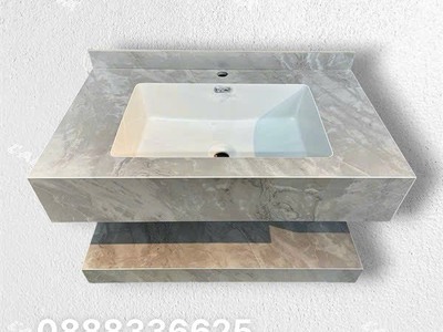 Bàn đá chậu âm 2 tầng treo nhà tắm 1
