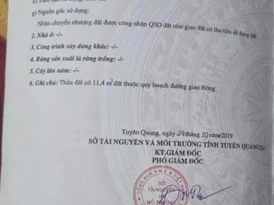 Đất chính chủ - giá tốt - vị trí đẹp tại tổ 16, phường tân hà, thành phố tuyên quang, tuyên quang 2