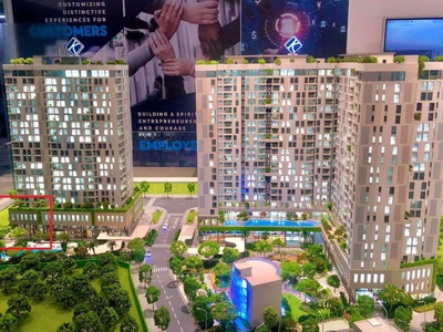 Căn góc 3 phòng ngủ dt căn hộ 101m2, dt sân vườn 73m2 Urban Green Thủ Đức 4