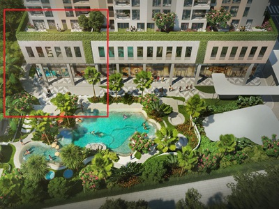 Căn góc 3 phòng ngủ dt căn hộ 101m2, dt sân vườn 73m2 Urban Green Thủ Đức 0