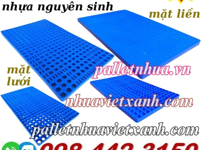 Pallet nhựa không chân 1000x600x35mm - nhựa nguyên sinh 0