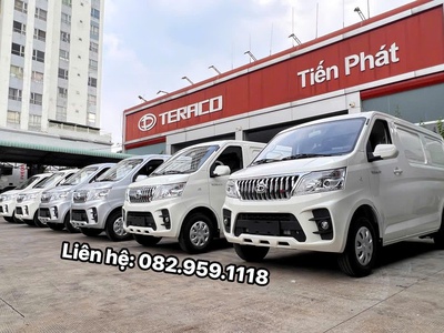 Xe tải van TERACO V6 mới 2024 bản 2 chỗ và 5 chỗ máy SUZUKI GDi xe có sẵn giao ngay hỗ trợ trả góp 15