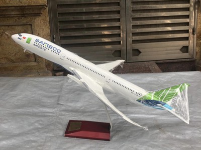 Mô hình máy bay Boeing 787 Dreamliner, Bamboo Airways, chất liệu hợp kim, nhựa đường nét sắc sảo, s 4